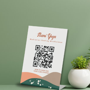 Signe De Table Studio Abstrait moderne Terra Cotta Yoga