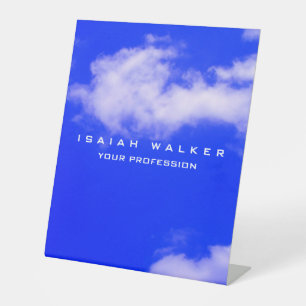 Signe De Table Style élégant classique Plaine unique Ciel bleu sp