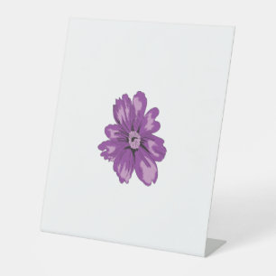 Signe De Table Style Fille, Aubergine Légère, Cèdre Blanchi