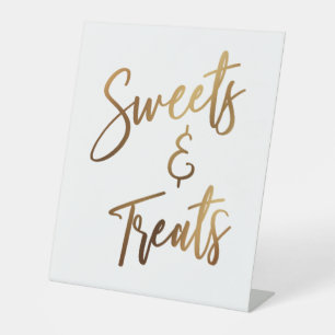 Signe De Table Sucreries & Friandises Typographie Manuscrite Simp