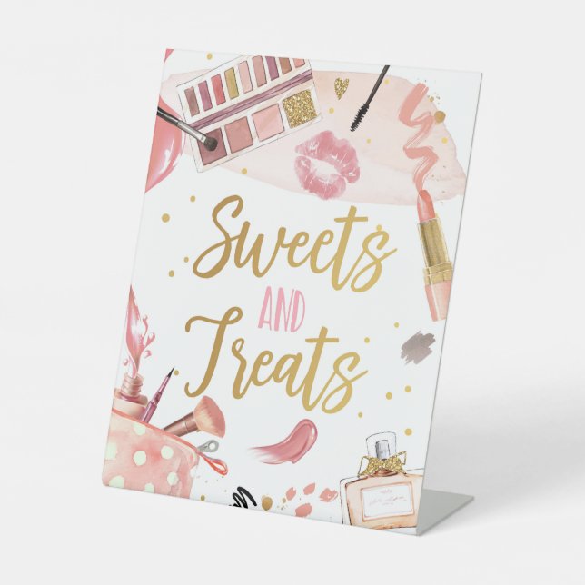 Signe De Table Sucres et friandises Spa Party Maquillage Glamor G (Recto)
