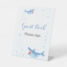 Signe De Table Summer Pool Party Shark Float Livre d'or