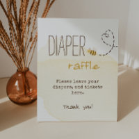 Sweet Bumble Bee Baby shower Déchets Raffle