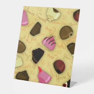 Signe De Table Sweet Valentine - Saint Valentin Motif de bonbons