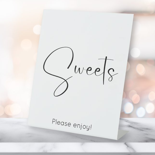 Signe De Table Sweets de script moderne (Créateur téléchargé)