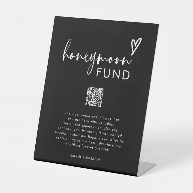 Signe De Table Symbole Black Modern Wishing Well Honmoon Fund (Recto)