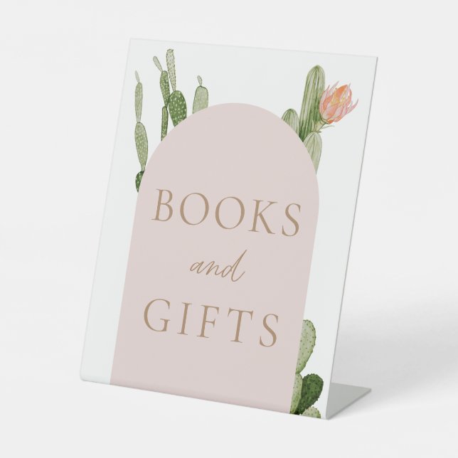 Signe De Table Symbole Bohemian Cactus Desert Livres et Cadeaux (Recto)
