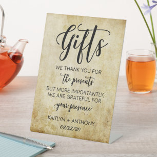 Signe De Table Symbole Cadeaux de Mariage vintage