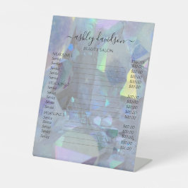 Signe De Table Symbole cristallin Iridescente Angel Aura Quartz