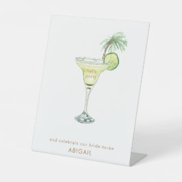 Signe De Table Symbole de Cocktail tropical personnalisé Margarit