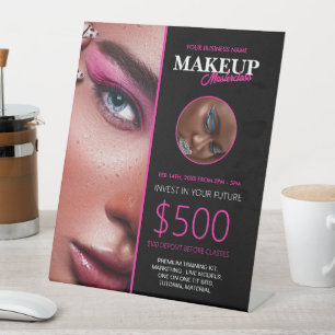 Signe De Table Symbole de maquillage modifiable