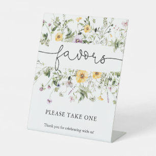 Signe De Table Symbole des faveurs du printemps fleur sauvage rom