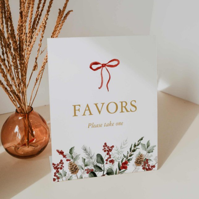 Signe De Table Symbole des Fêtes d'hiver Faveurs (Winter Baby Shower Favors sign)