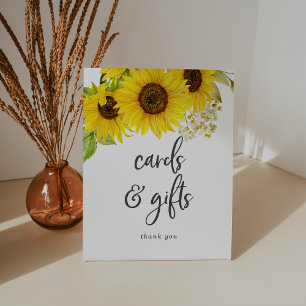 Signe De Table Symbole du Piédestal de la carte tournesol et des 