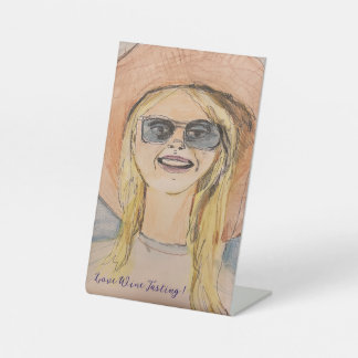 Signe De Table Symbole du piédestal de Marilyn, 4" X 6"
