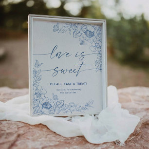 Signe De Table Symbole floral Chinoiserie L'amour est doux