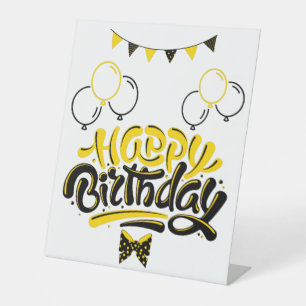 SIGNE DE TABLE SYMBOLE JOYEUX ANNIVERSAIRE FUN