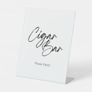 Signe De Table Symbole moderne Mariage Cigar Bar Pedestal