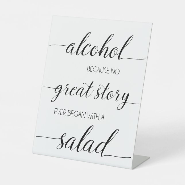 Signe De Table Sympathique Barre d'alcool Signal (Recto)