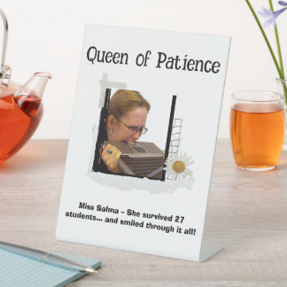 Signe De Table Sympathique personnalisé enseignant appréciation s