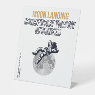 Signe De Table T-shirt Théorie Conspirationniste Lune Landing