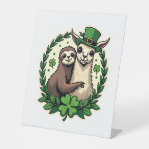 Signe De Table T-shirt vintage chanceux St Patricks Day lama pare