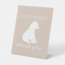 Table cadeau de Baby shower pour fille à neige de 