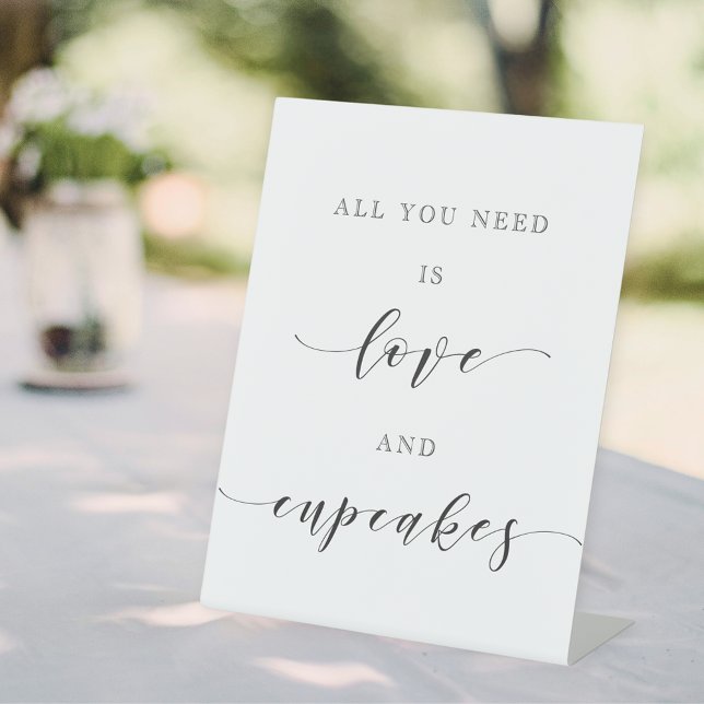 Signe De Table Table de dessert Mariage Love and Cupcakes (Créateur téléchargé)