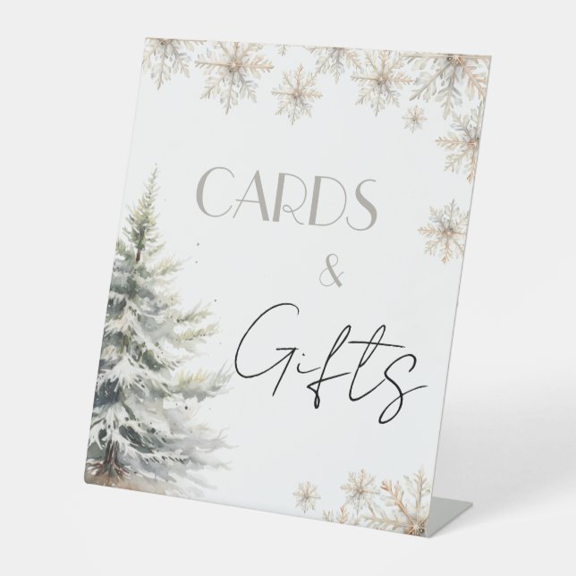 Signe De Table Table de fête de mariage hivernale de Noël (Recto)