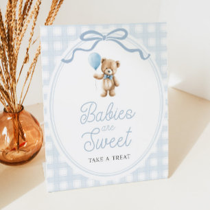 Signe De Table Table de friandises pour Baby Shower Ours en Peluc