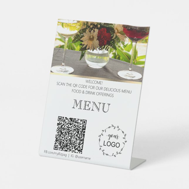 Signe De Table *~*Table Tente Table Restaurant Menu Télécharger Q (Recto)