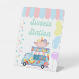 Signe De Table Tabletop Food Sign Sweets Station padestal