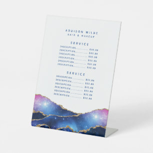 Signe De Table Tarif de service du salon Agate Galaxy Celestial S