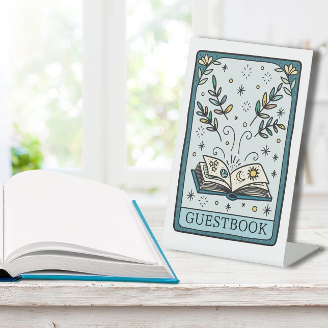 Signe De Table Tarot Baby Shower Guestbook Table (Créateur téléchargé)