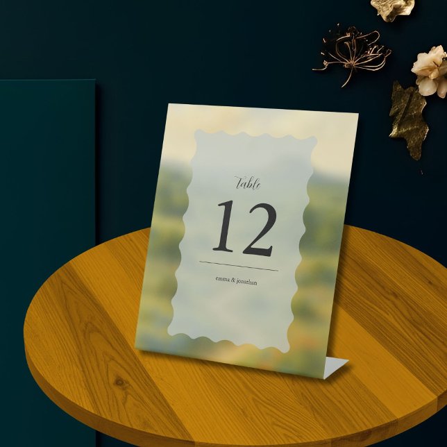 Signe De Table Texas Hill Country Wedding Table Name Cards (Créateur téléchargé)