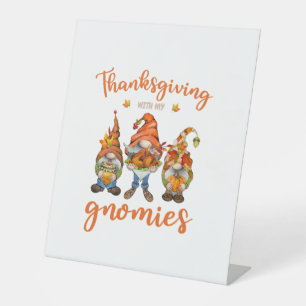 Signe De Table Thanksgiving Avec Mes Gnomies Les Gnomes D'Automne