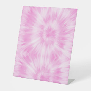 Signe De Table Tiedye rose spirale hippie teint