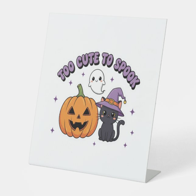 Signe De Table To Cute to Spook Halloween (Recto)