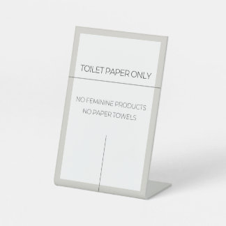 Signe De Table Toilette Pas de vidange Signal