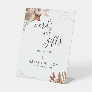 Signe De Table Tomber amoureux   Cartes et cadeaux Boho Flowers