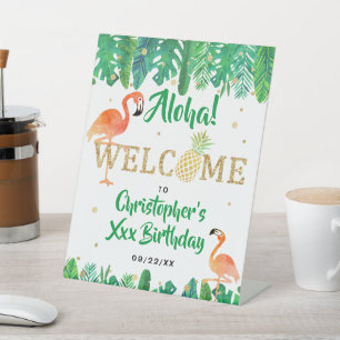 Signe De Table Tropical Summer Beach Luau Boys Anniversaire