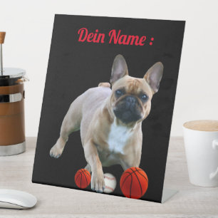 Signe De Table Trottinette Bouledogue Français Saut French Bulldo