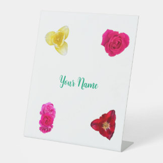 Signe De Table Tulips and Roses