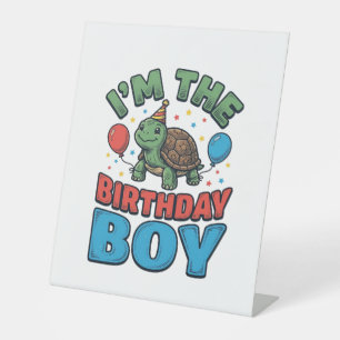 Signe De Table Turtle garçon d'anniversaire conception de chemise
