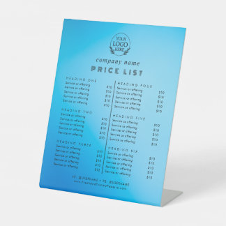 Signe De Table Typographie chic Liste des prix des services aux e
