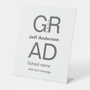 Signe De Table Typographie moderne graduation simple minimum c