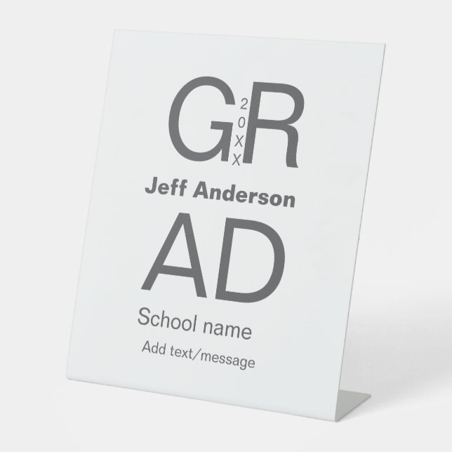 Signe De Table Typographie moderne graduation simple minimum c (Recto)