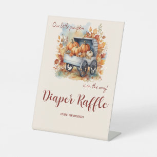 Signe De Table Un Baby shower Automne Un Peu Citrouille   Neutre 