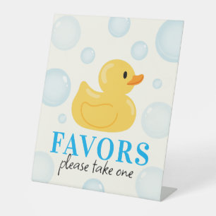 Signe De Table Un Canard chanceux 1er anniversaire fête Faveurs