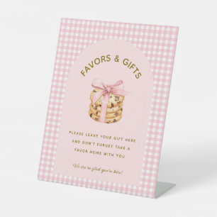 Signe De Table Un Cookie Doux Fille Premier Anniversaire Faveurs